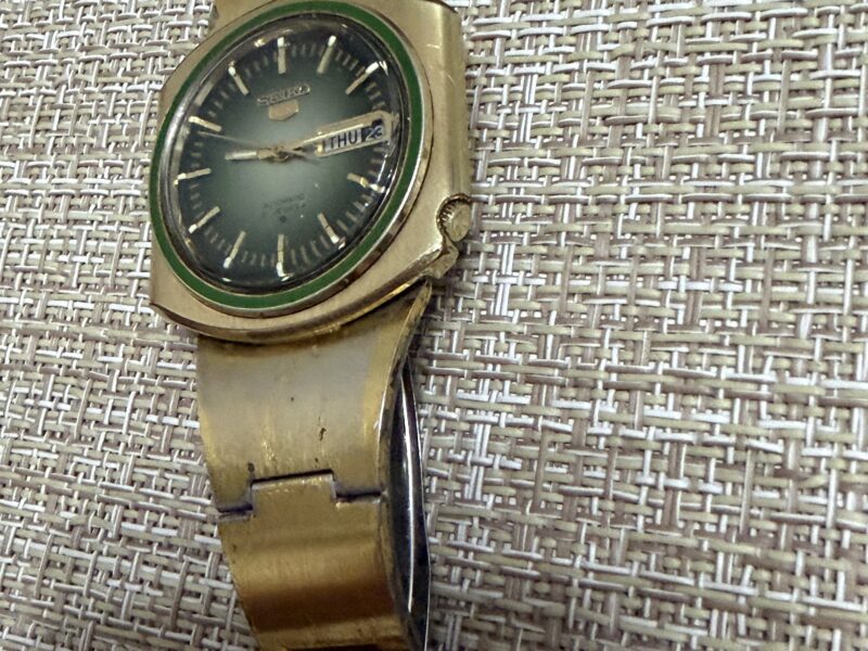 Seiko 5 Automatic 6119-7420 – Vintage Japan – Zeleni brojčanik – Robustan mehanizam