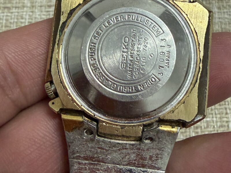 Seiko 5 Automatic 6119-7420 – Vintage Japan – Zeleni brojčanik – Robustan mehanizam