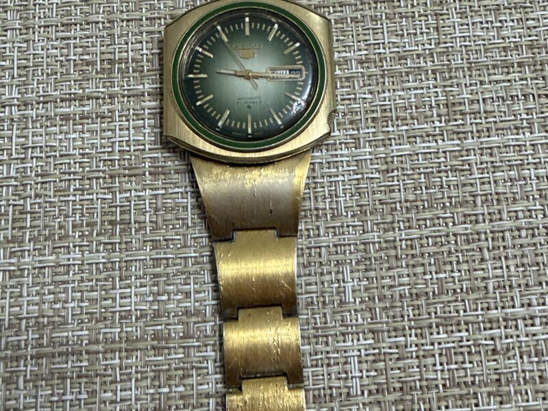 Seiko 5 Automatic 6119-7420 – Vintage Japan – Zeleni brojčanik – Robustan mehanizam