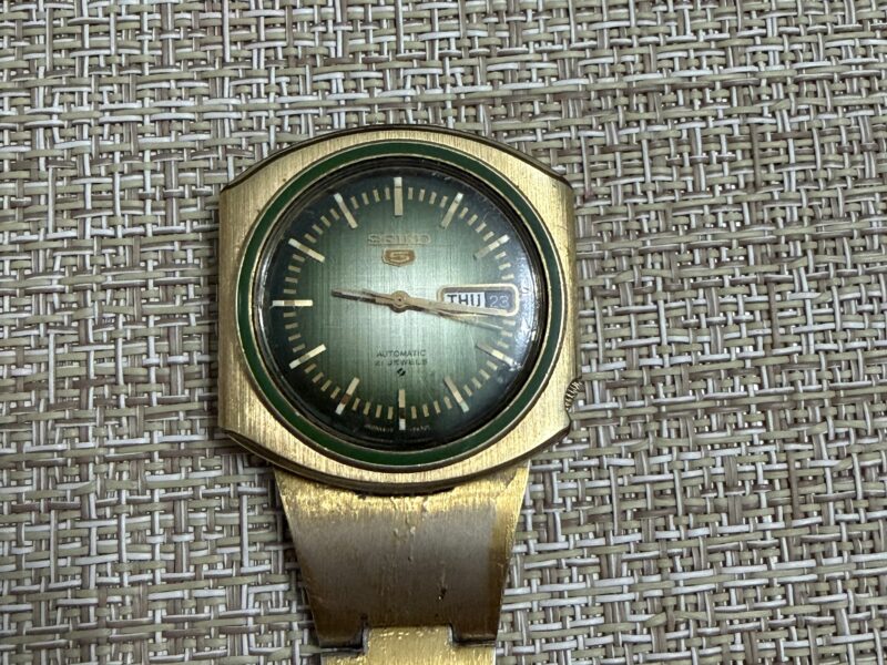 Seiko 5 Automatic 6119-7420 – Vintage Japan – Zeleni brojčanik – Robustan mehanizam