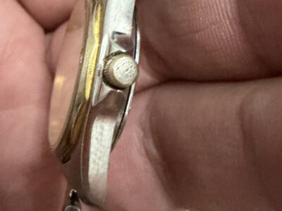 AGIR Watch Swiss Made datum celik pozlata