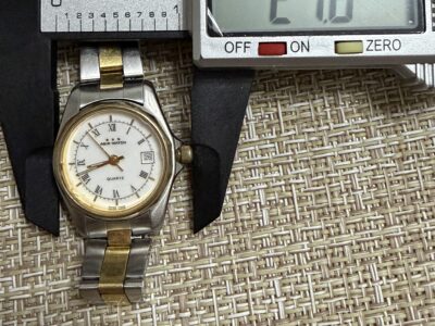 AGIR Watch Swiss Made datum celik pozlata