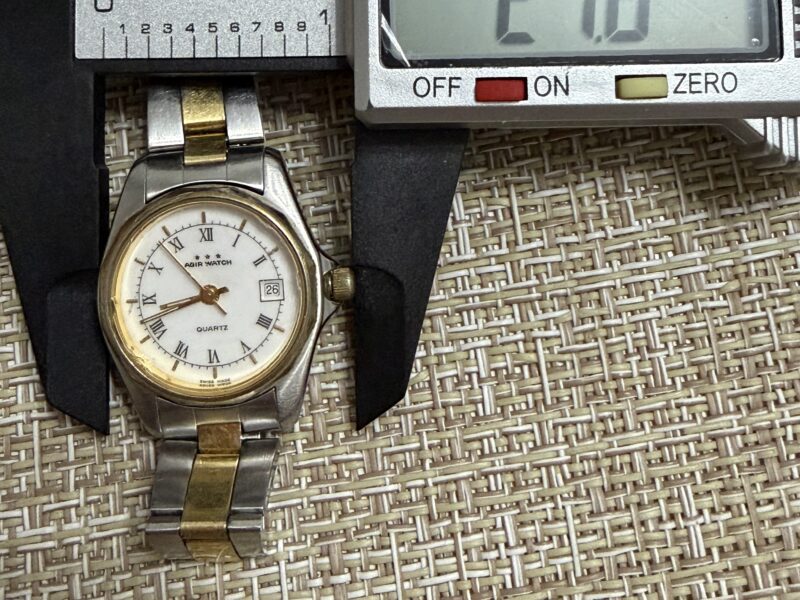 AGIR Watch Swiss Made datum celik pozlata