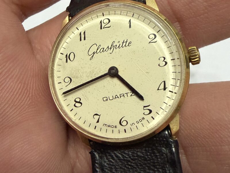 Glashütte Quartz – Made in GDR, vintage sat, 29mm